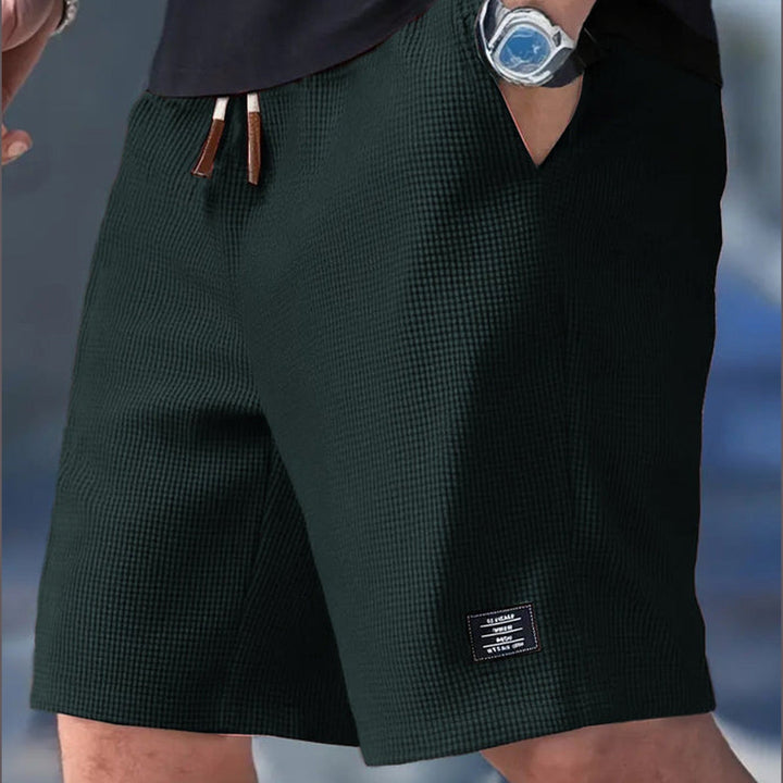 Men's Waffle-Knit Tailored Shorts – Smart Casual Comfort