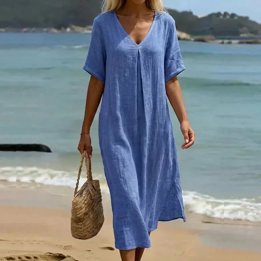 Women's Relaxed Flowing Maxi Dress - Summer Essential