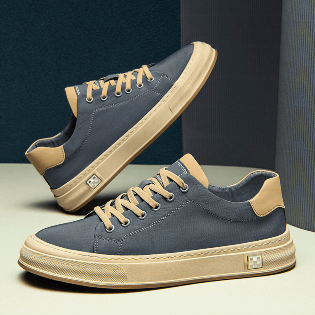 Men's Canvas Low-Top Trainers – Cushioned City Sneakers – view 5
