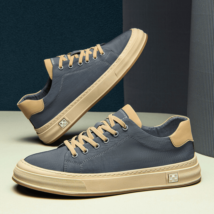 Men's Canvas Low-Top Trainers – Cushioned City Sneakers – view 5