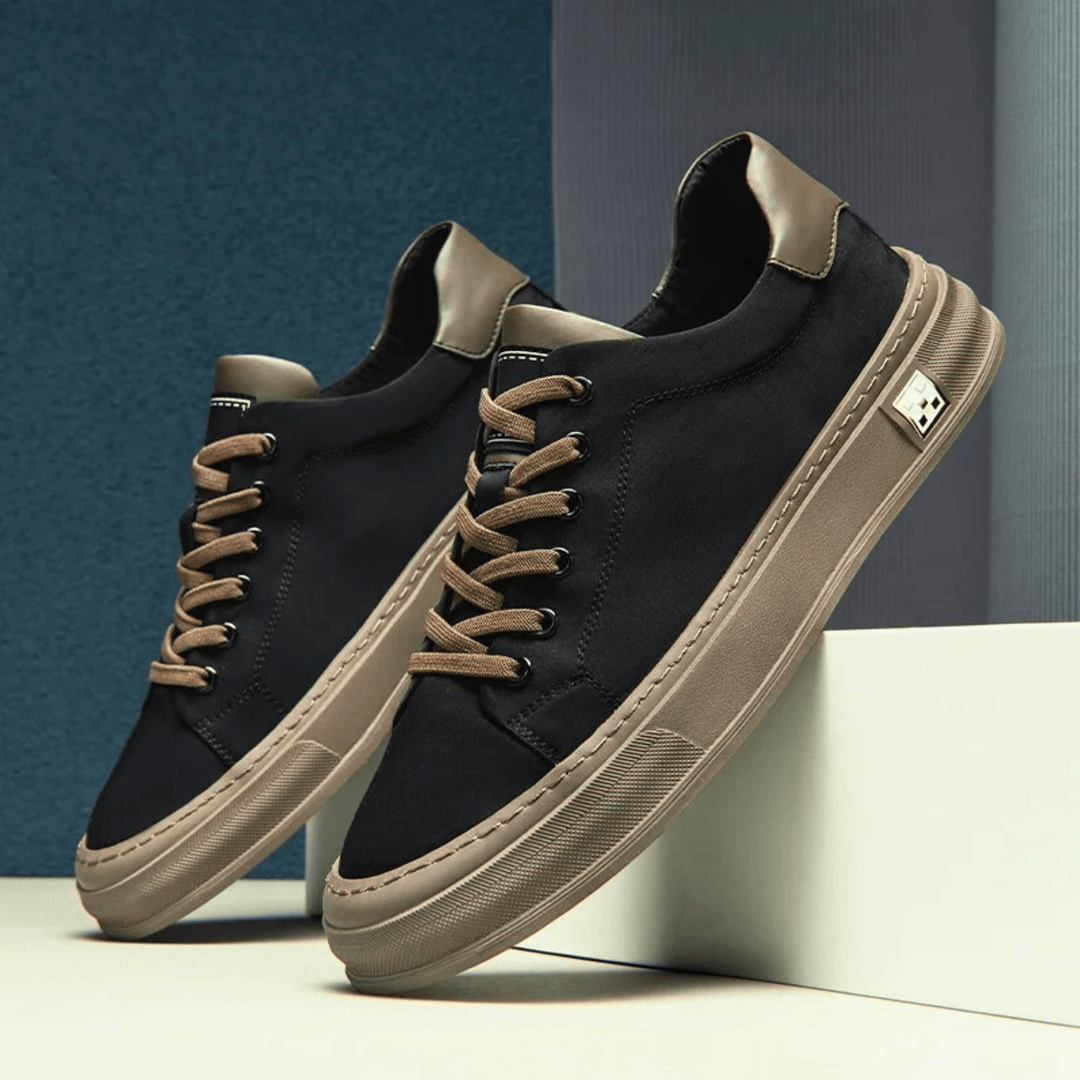 Men's Canvas Low-Top Trainers – Cushioned City Sneakers – view 8