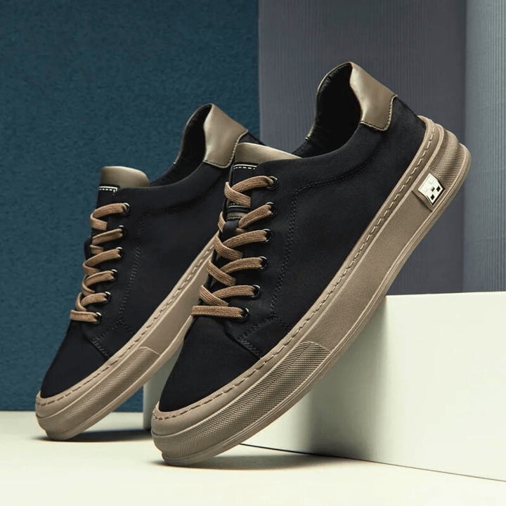 Men's Canvas Low-Top Trainers – Cushioned City Sneakers – view 8