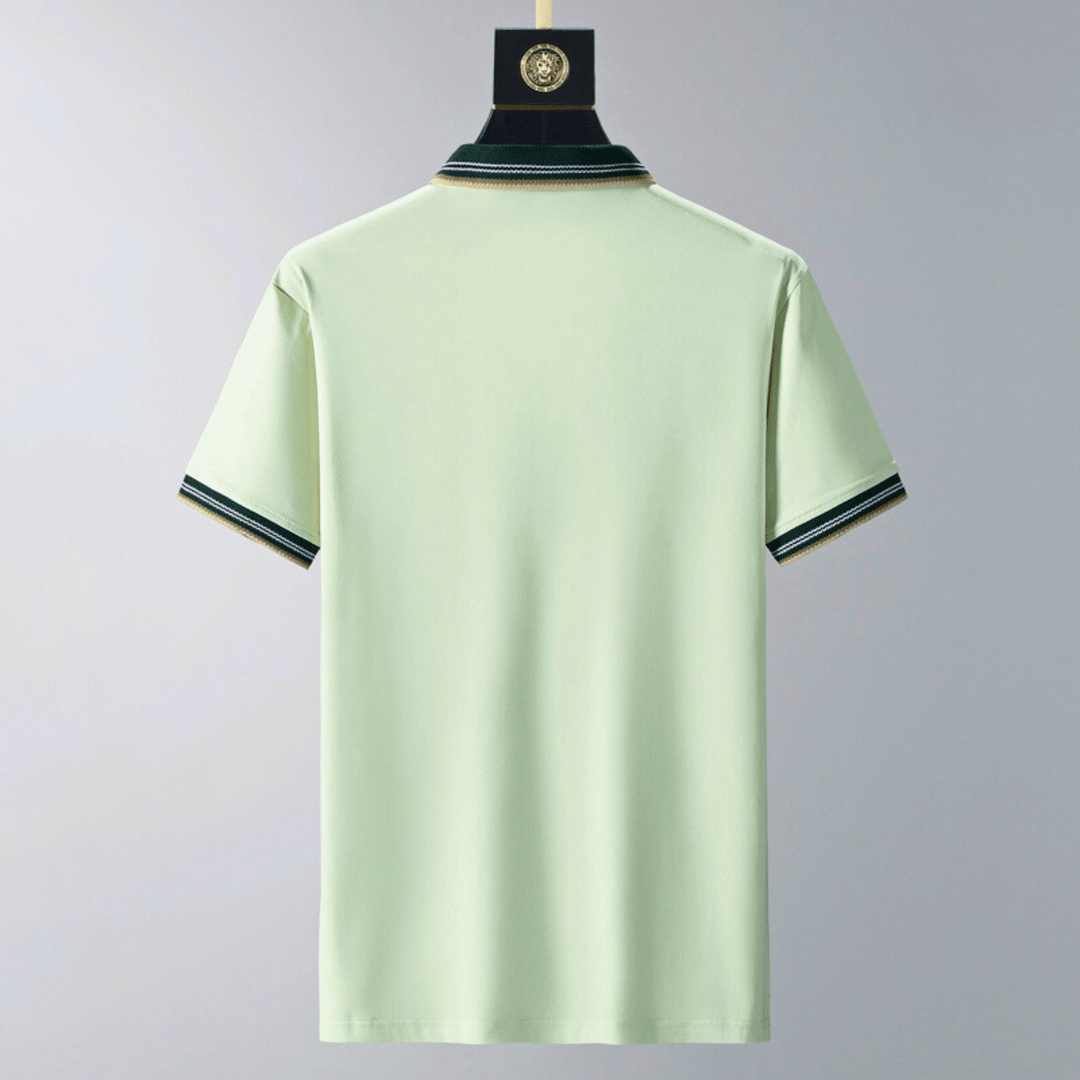 Men's Polo Lounge Set – Tipped Collar Top and Trousers – view 6