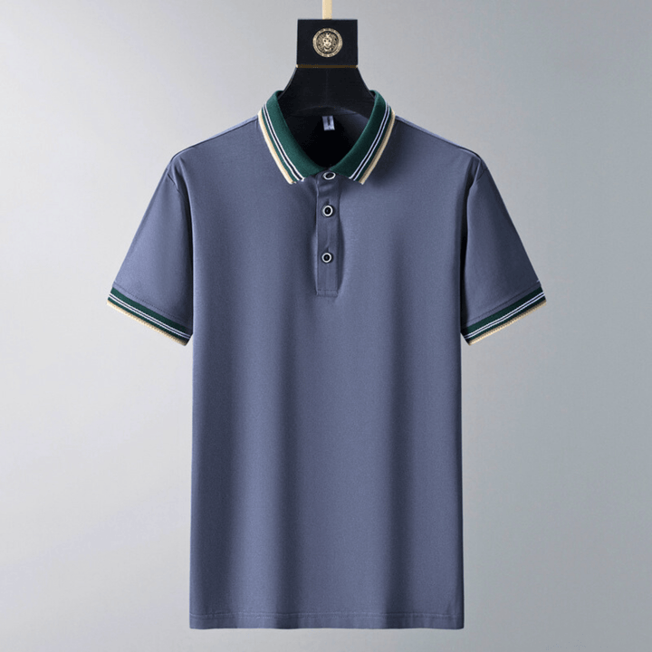 Men's Polo Lounge Set – Tipped Collar Top and Trousers – view 8