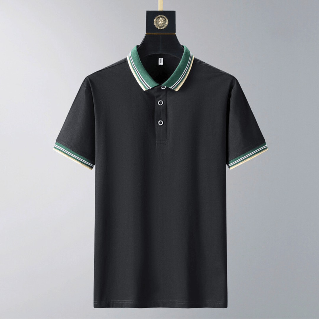 Men's Polo Lounge Set – Tipped Collar Top and Trousers – view 9