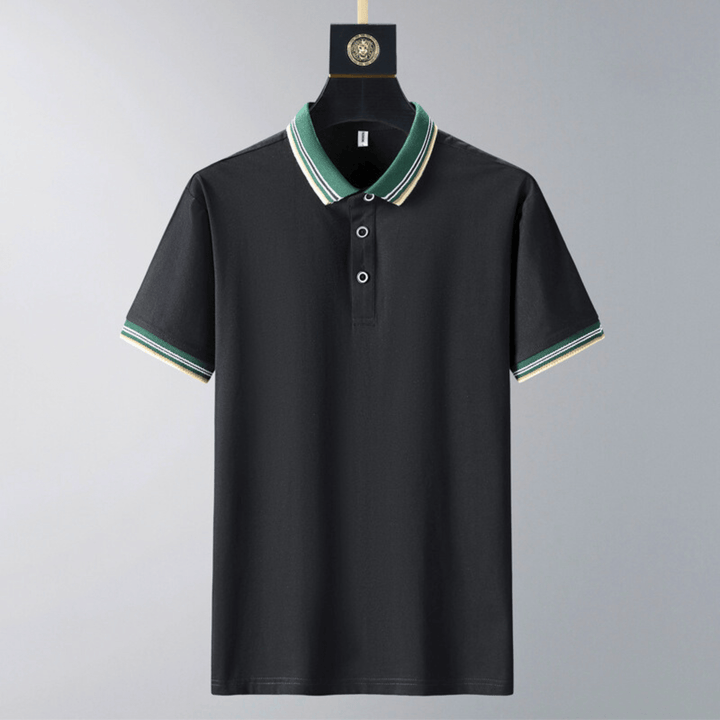 Men's Polo Lounge Set – Tipped Collar Top and Trousers – view 9