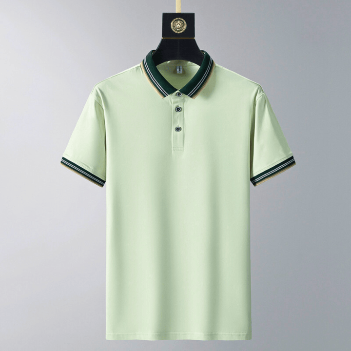 Men's Polo Lounge Set – Tipped Collar Top and Trousers – view 5