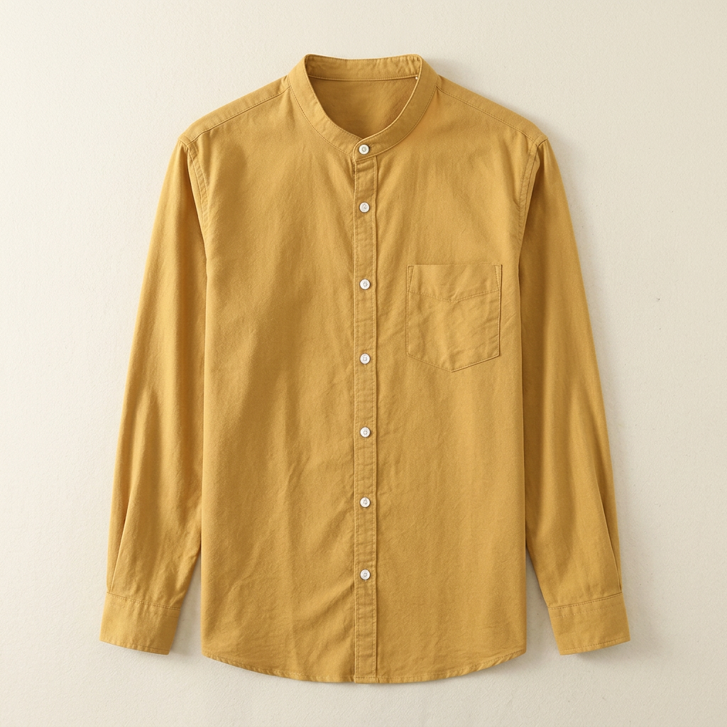 Men's Florence Cotton Shirt – Long Sleeve Button-Up Classic – view 7